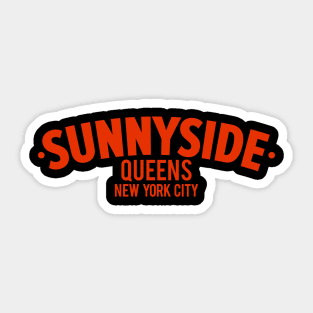 Sunnyside Queens Logo - Artistry Meets Simplicity in Urban Elegance Sticker